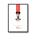 Plakat luksusowy samochód sportowy – minimalistyczna dekoracja ścienna