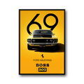 Plakat supercar samochód sportowy – nowoczesna dekoracja ścienna BOSS 302