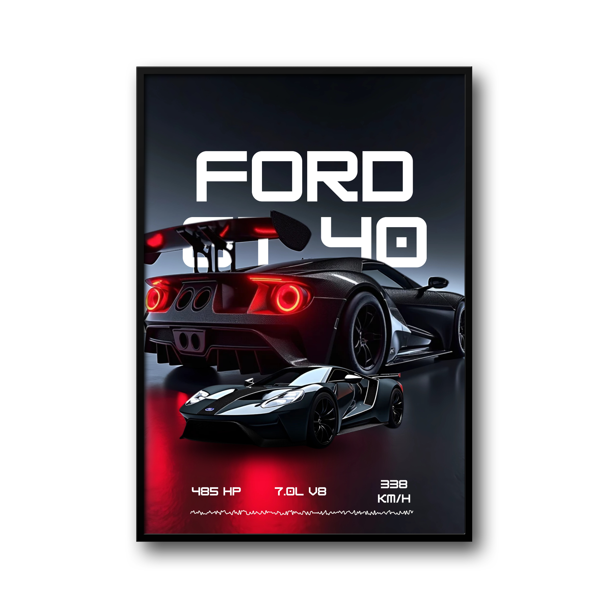 Plakat supercar samochód sportowy – nowoczesna dekoracja ścienna