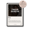 Plakat ze Zwierzakiem „Pet” z NFC – Personalizowany Prezent