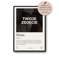 Plakat dla Mamy „Mom” z NFC – Personalizowany Prezent