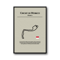 Plakat F1 Monaco – Formuła 1 Grand Prix, luksusowy plakat wyścigowy