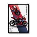 Plakat Honda CBR1000RR Fireblade – Motocykl Sportowy | Superbike Wall Art | Dekoracja Ścienna