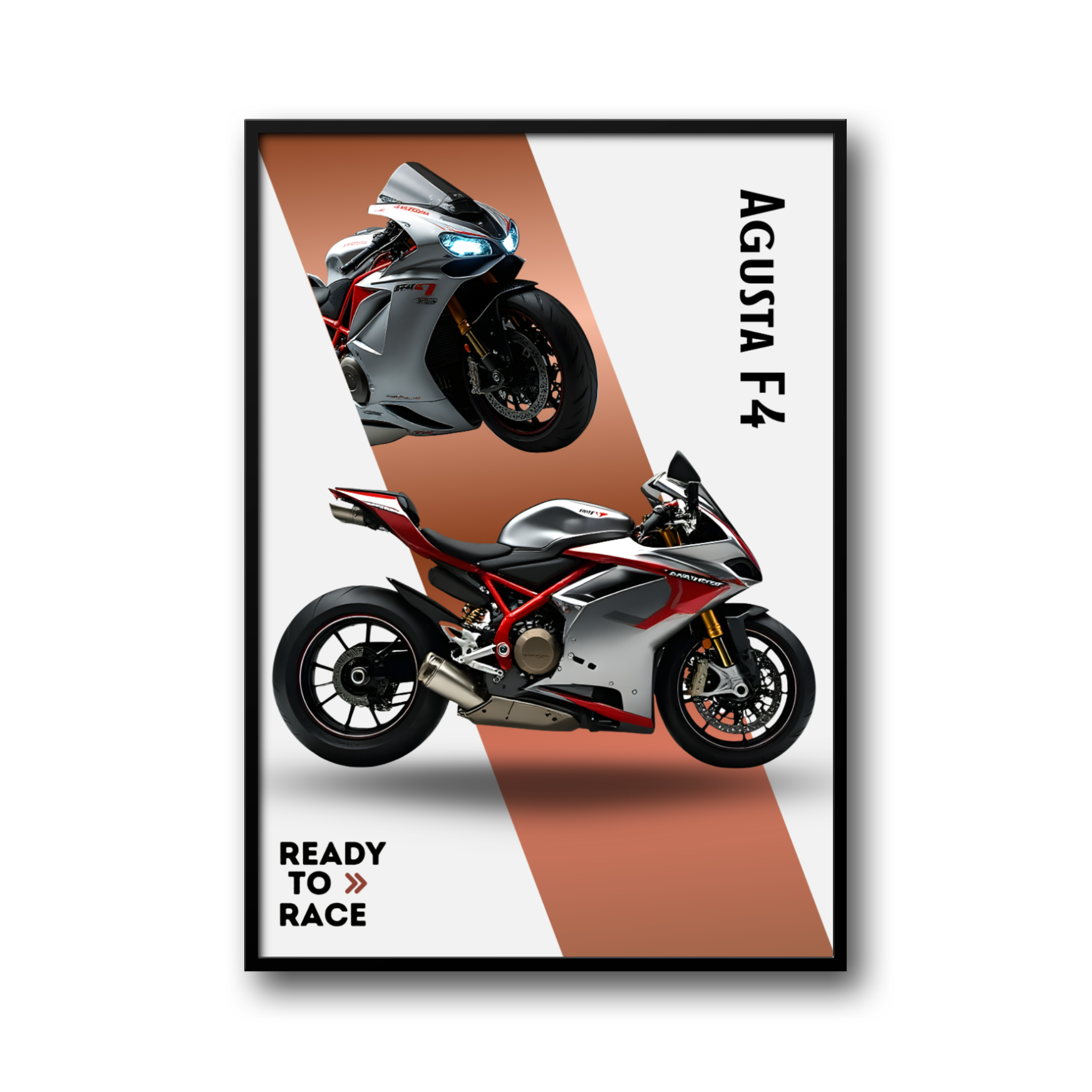 Plakat MV Agusta F4 – Motocykl Sportowy | Superbike Wall Art | Dekoracja Ścienna