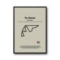 Plakat F1 Abu Dhabi – Grand Prix Yas Marina, luksusowy plakat wyścigowy