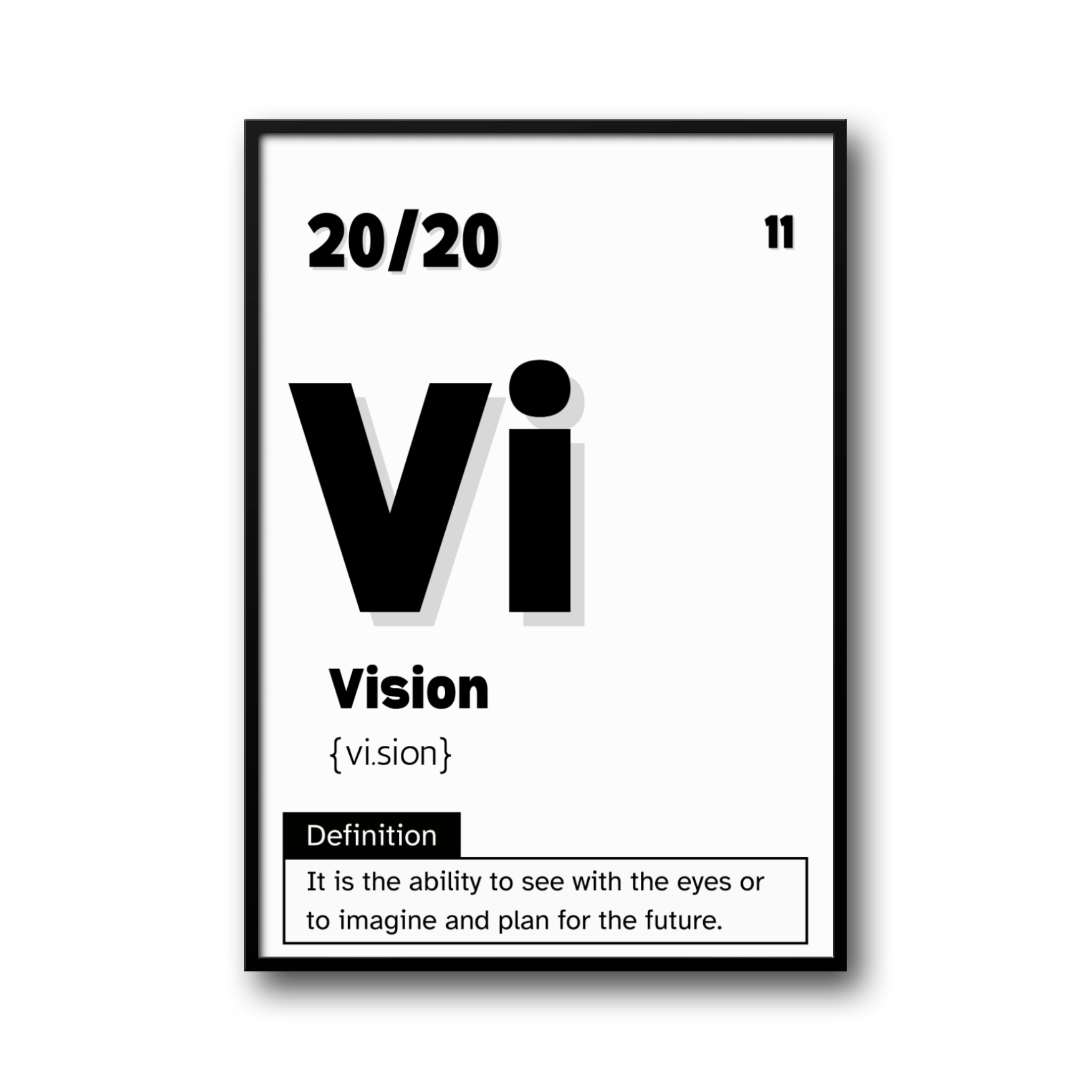 Plakat motywacyjny „Vision” – inspiracja do działania i realizacji celów