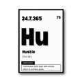 Plakat motywacyjny „Hustle” – inspiracja do działania i realizacji celów