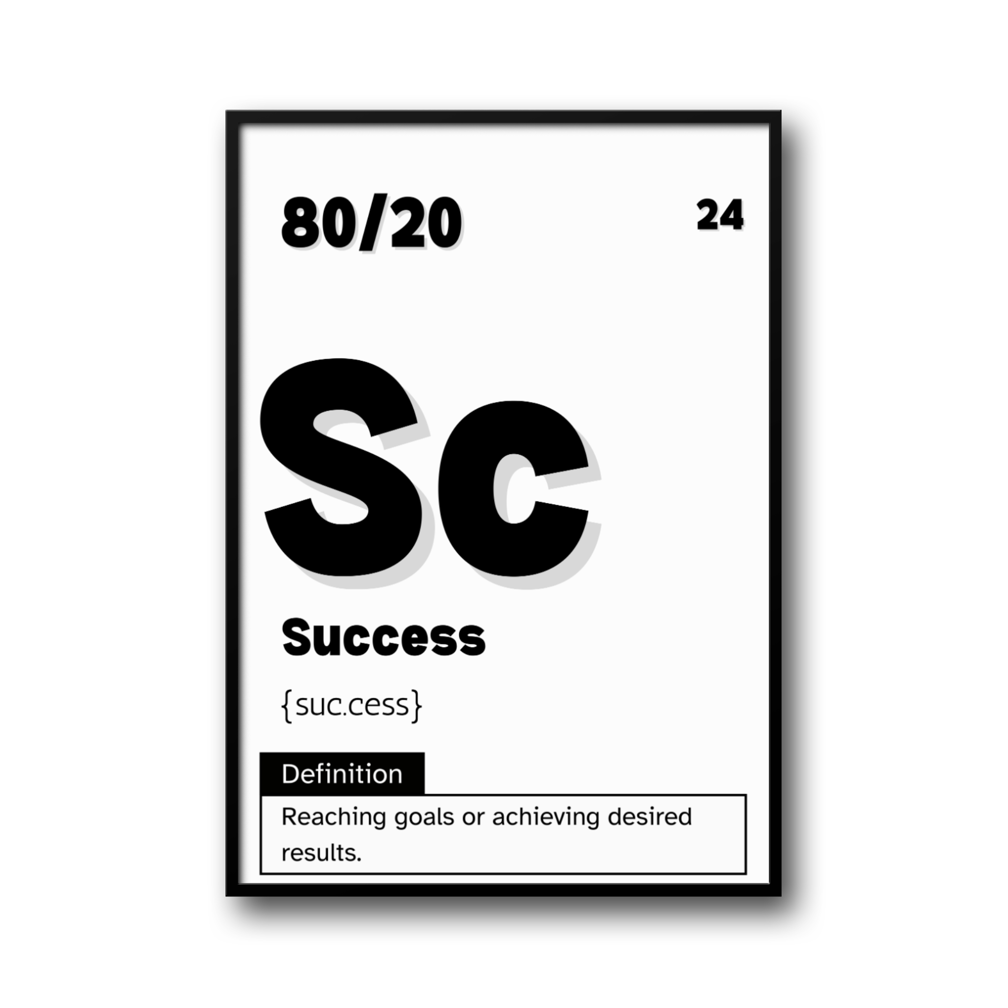 Plakat motywacyjny „Success” – inspiracja do działania i realizacji celów