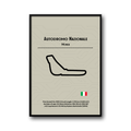 Plakat Monza F1 – Tor Wyścigowy Włochy | Formula 1 Poster | Dekoracja Ścienna