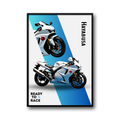 Plakat Suzuki Hayabusa – Motocykl Sportowy | Superbike Wall Art | Dekoracja Ścienna